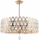 Потолочная люстра хрустальная на штанге Arte Milano Sorrento-1019 371019/8/300/580 GD (220V)