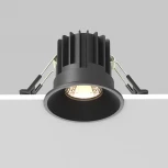 Встраиваемый светильник Maytoni Round DL058-7W3K-B (LED, 220V, круглые)