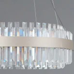 Подвесная люстра светодиодная хрустальная ILLUMICO IL4386-45WSQ-25 SL GENOA (220V, на тросе)