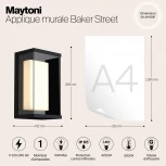 Настенный светильник уличный Maytoni Baker Street O021WL-L10B4K (LED, 220V, IP65)
