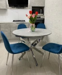 Стул PESCARA UF910-18 NAVY BLUE, велюр