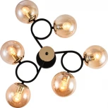 Потолочная люстра на штанге Reluce 01338-0.3-06 BK+FGD (220V, шар)