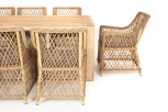 Обеденная группа плетеная, цвет соломенный 4SIS Витория VITC8T-9-SET