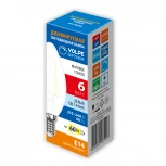 Лампа светодиодная диммируемая, матовая, белый свет 4000K Volpe Optima Филамент Dim LED-C35-6W/4000K/E14/FR/DIM/SLF