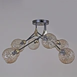 Потолочная люстра на штанге ILLUMICO IL0264-8CSQ-79 BK AB (220V)