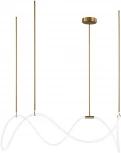 Потолочная люстра на штанге светодиодная с гибким неоном Loft It Thread 10388P/C Brass (220V)