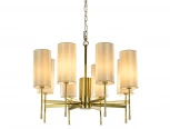 Подвесная люстра Newport 7320 7328/C gold без абажуров (220V, на цепи)