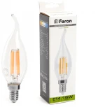 Лампа светодиодная Feron 38263 LB-718 Свеча на ветру E14 15W 4000K