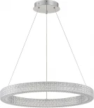 Подвесной светодиодный светильник Escada Biafo 10233/1LED 40Вт, металл/акрил, хром/прозрачный