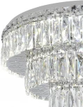 Потолочная люстра ярусная Escada Sublime 561/A LED 72Вт+4х40Вт Е14, 3000-6000К, ПДУ, изменение цветовой температуры, металл/хрусталь, хром/прозрачный (регулировка яркости, 220V)
