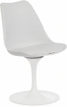 Стул TULIP FASHION CHAIR (mod.109) белый / белый (металл/пластик/PU)