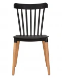Стул обеденный THEO (ножки светлый бук, цвет черный (B-03))