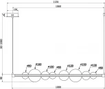 Подвесной светильник Freya Glaze FR5396PL-L13BS (LED, 220V, на тросе, шарики)