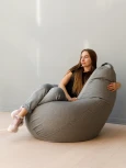 Кресло мешок Dreambag Груша Серая Рогожка (3XL, Классический) 5021841