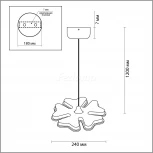 Подвесной светильник Lumion Leila 3644/26L (LED, 220V, на проводе, цветы)
