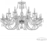 Подвесная люстра Bohemia 101 101/12+6/360 Ni (220V, подвески, на цепи, подсвечник, свеча)