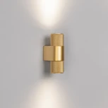 Настенный светильник LED SP-SPICY-WALL-MINI-TWIN-S104x39-2x3W Day4000 (GD, 40 deg, 230V) (Arlight, IP20 Металл) 035563