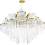 Потолочная люстра на штанге ST Luce Allegro SL1511.203.12 Золотистый/Белый E27 12*60W