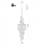 Подвесная люстра каскадная Arte Lamp Frizzante 1683/01 LM-11 (220V, на цепи)