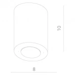 Накладной точечный светильник Arte Lamp Facile A5112PL-1WH (LED, 220V)