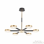Потолочная люстра на штанге Arte Milano 272079/6 BK/GD (LED, 220V, круглые)