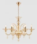 Подвесная люстра Crystal Lux Caetano SP-PL6 AMBER