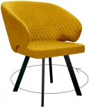 Стул 265 поворотный, Z280 апельсин, ножки черные Dikline 00-00062799