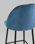 Стул полубарный Stool Group Марсель велюр пыльно-синий УТ000025272