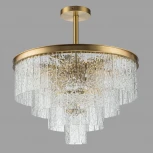 Потолочная люстра каскадная на штанге Belfast Harland 6308-6 BR CL (220V)