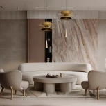 Подвесной светильник Loft It Star 10141B/400 Gold (220V, на тросе, круглые, летающая тарелка)