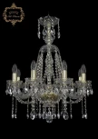 Подвесная люстра Art Classic 11.12 11.12.8.195.XL-68.Gd.Sp (220V, хрусталь, на цепи, подсвечник, свеча)
