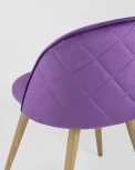 Стул Stool Group Лион велюр с ромбами лиловый УТ000004244