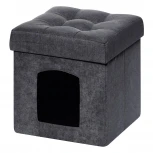 Пуфик Dreambag складной Для Животных Графит Велюр 13639