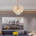 Потолочная люстра хрустальная на штанге Arte Milano Sorrento-2019 372019/7/300/460 GD (220V)