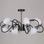 Потолочная люстра на штанге Reluce 01270-0.3-10B BK+AB