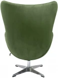 Кресло EGG CHAIR зеленый, искусственная замша Bradex Home FR 0644