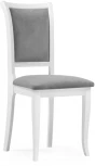 Деревянный стул Woodville Корнелл серый велюр / белый 515974