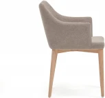 Стул Croft из коричневой синели с ножками из массива ясеня La Forma (ex Julia Grup) арт.148330