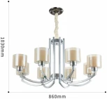 Подвесная люстра Arte Milano Neapolis-77207 277207/8 Ni (220V, на цепи)