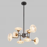 Потолочная люстра на штанге Imex MD.1232-8-P-BK+AGD
