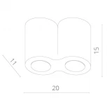 Потолочный светильник Arte Lamp Falcon A5633PL-2BK