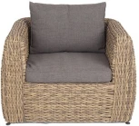 "Кальяри" кресло из искусственного ротанга (гиацинт), цвет соломенный 4SIS арт.УТ-00001979