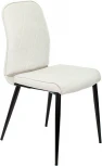 Стул для кухни Бюрократ KF-3 молочный Velvet 20 металл черный на ножках (KF-3/VELV20)
