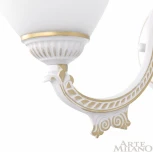 Бра с выключателем Arte Milano AM342837 342837/1W WT+G (220V)