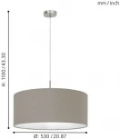 Подвесной светильник Eglo Pasteri 31576