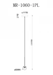 Подвесной светильник MyFar Kollins MR1060-1PL (LED, 220V)