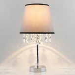 Интерьерная настольная лампа Eurosvet Opera 01036/1 хром/прозрачный хрусталь Strotskis