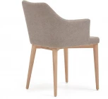 Стул Croft из коричневой синели с ножками из массива ясеня La Forma (ex Julia Grup) арт.148330