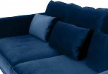 Диван Amsterdam трехместный ОГОГО (арт.342354), (Ткань/Синий)