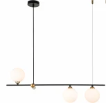 Люстра подвесная Opaco V000152 (11015/3P Black) (220V, на тросе, шар, асимметрия)